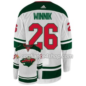 Adidas Maillot de Hockey Minnesota Wild DANIEL WINNIK 26 Blanc Authentic - Homme